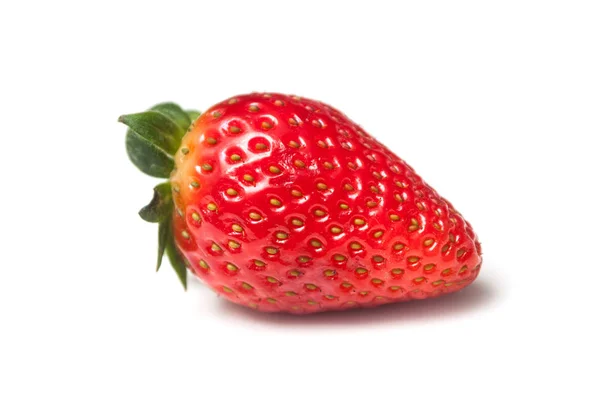 Closeup Strawberry White Background — Stock Photo, Image