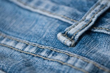 Mavi jeans doku closeup