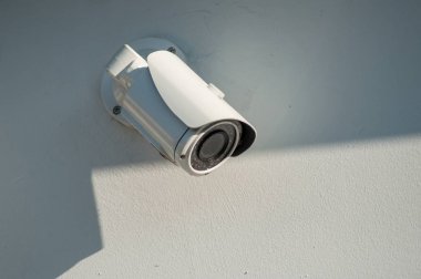 modern bina güvenlik kamerası closeup