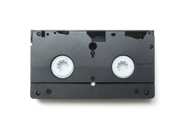 Primer plano de VHS Cassette vintage sobre fondo blanco — Foto de Stock