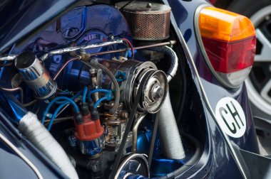 eğlenceli araba gösterisi olay Volkswagen cox motor closeup