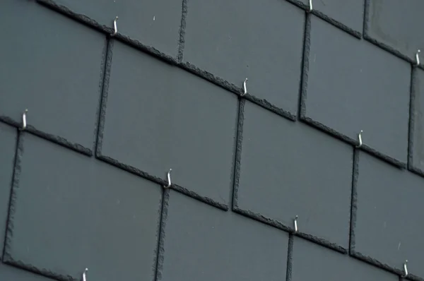 Nahaufnahme von Tafelfliesen auf Wandstruktur — Stockfoto