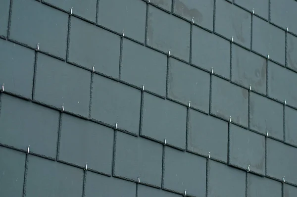 Primer plano de azulejos de pizarra en la textura de la pared —  Fotos de Stock