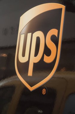 Sokakta kamyonupup logosu Closeup