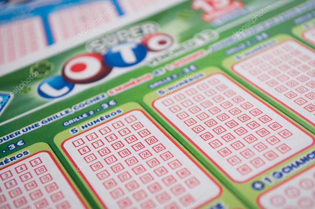 Mulhouse - France - 11 September 2019 - Closeup of french grids of lotto and euro millions  from the society la francaise des jeux