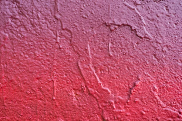 Duvar Dokusunda Kırmızı Boyama Yakın Çekim — Stok fotoğraf