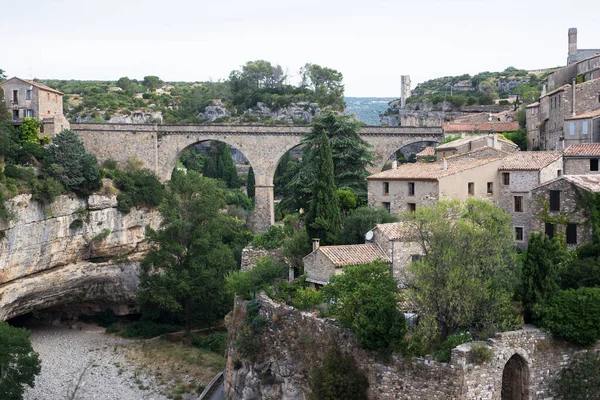 Blick Auf Das Berühmte Mittelalterliche Dorf Minerve Frankreich — Stockfoto
