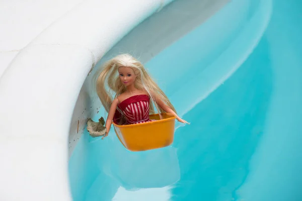 Mulhouse Frankreich Juli 2020 Porträt Einer Barbie Puppe Die Einem — Stockfoto