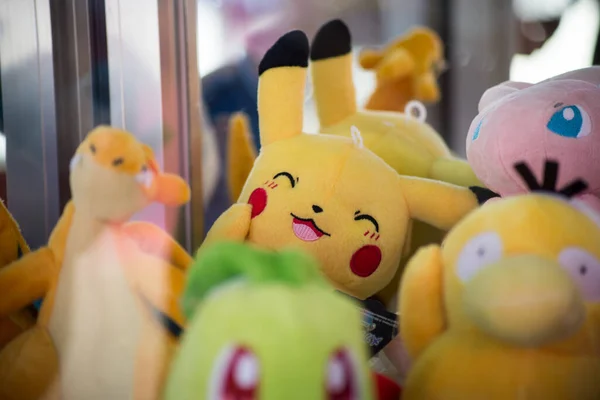 Mulhouse Frankrijk Augustus 2020 Close Van Pikachu Pluche Kermis — Stockfoto