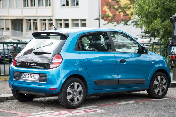 Mulhouse Frankreich August 2020 Rückansicht Von Geparkten Autos Bei Regentag — Stockfoto