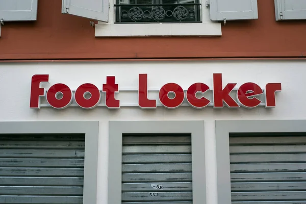 Мюлуз Франция Сентября 2020 Розничная Продажа Логотипа Бренда Foot Locker — стоковое фото