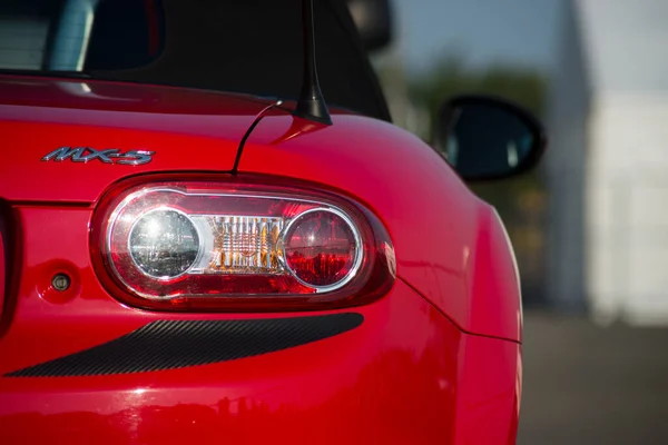 Mulhouse França Setembro 2020 Fecho Luz Traseira Vermelho Mazda Mx5 — Fotografia de Stock