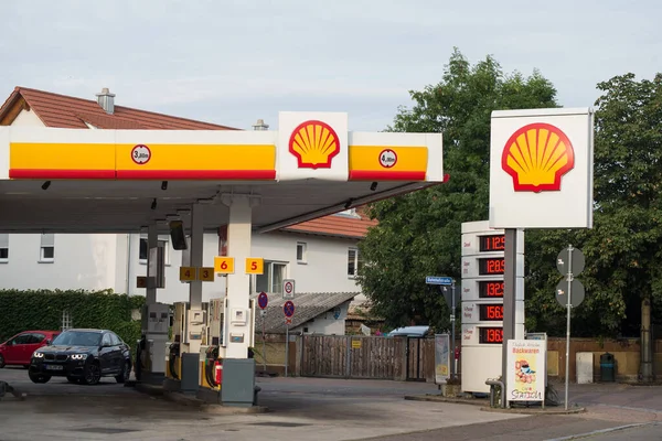 Neuenburg Germany September 2020 View Shell Station Street — Stock Photo, Image