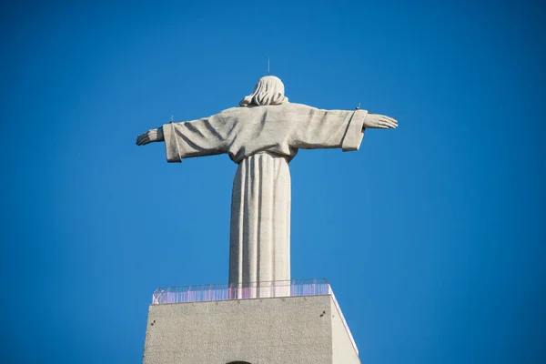 Lisbonne Portugal Septembre 2020 Vue Sur Célèbre Roi Christ Sommet — Photo