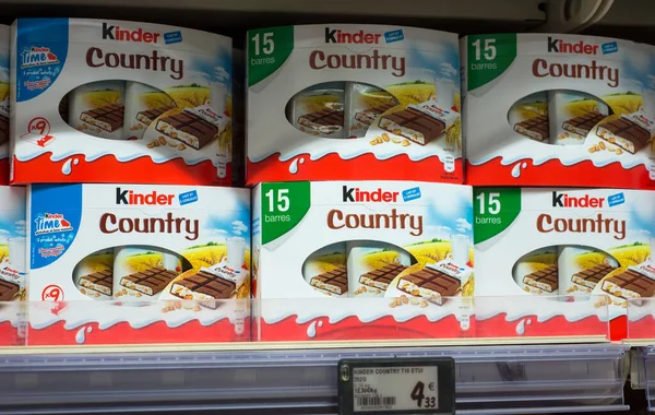 Мюлуз Франция Октября 2020 Года Повышение Цен Шоколадные Батончики Супермаркете — стоковое фото