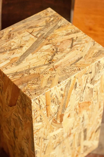OSB Oriented strand board texture. Wooden decorations.