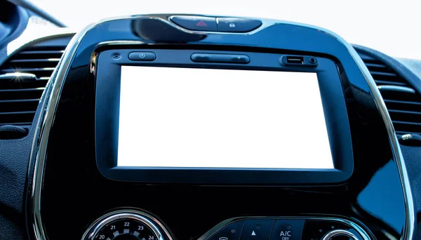 Der Monitor Auto Mit Dem Hintergrund Der Attrappe Überwachung Auto — Stockfoto