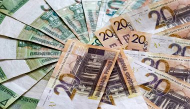 Belarus banknotlarının arkaplanı, Belarus rublesinin dokusu