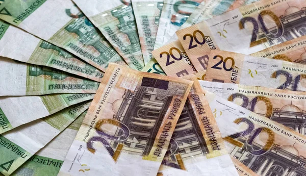 Belarus banknotlarının arkaplanı, Belarus rublesinin dokusu