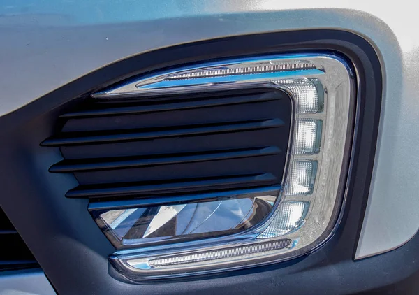 Światła Dzienne Samochodzie Światła Oświetlenie Led — Zdjęcie stockowe