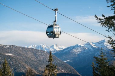 Val di Sole Pejo 3000, Pejo Fonti kayak merkezi Stelvio Ulusal Parkı, Trentino, İtalya Alpleri