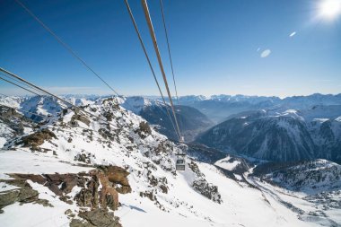 Val di Sole Pejo 3000, Pejo Fonti kayak merkezi Stelvio Ulusal Parkı, Trentino, İtalya Alpleri