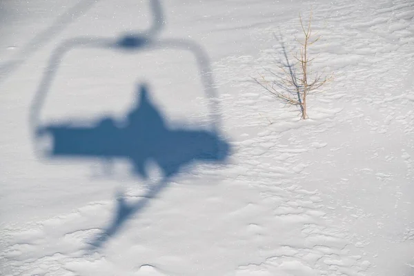 Val Sole Park Pessoas Sombras Elevador Trentino Alpes Itália — Fotografia de Stock