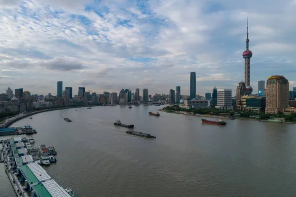 Shanghai City China Asia Aerial Drone Photo — Stock Photo, Image