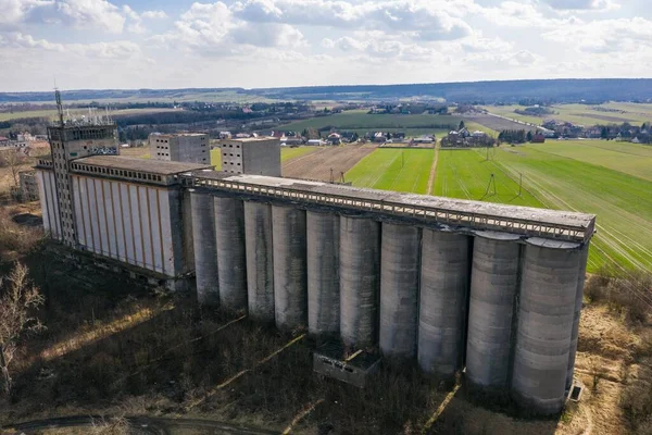 Polonya Voyvoda Terk Edilmiş Tahıl Asansörü Pzz Kozlow Polonya — Stok fotoğraf