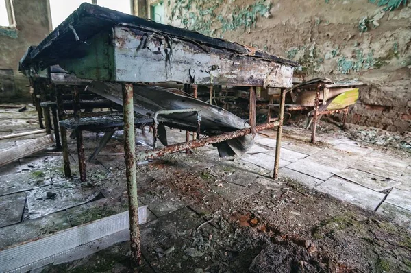 Aula Escolar Prypiat Zona Exclusión Chernobyl Chernóbil Central Nuclear Zona —  Fotos de Stock