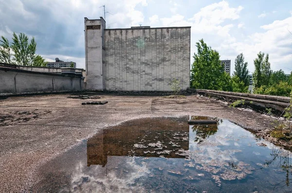 Budova Prypiatu Černobylská Zóna Vyloučení Jaderná Elektrárna Černobyl Zóny Odcizení — Stock fotografie