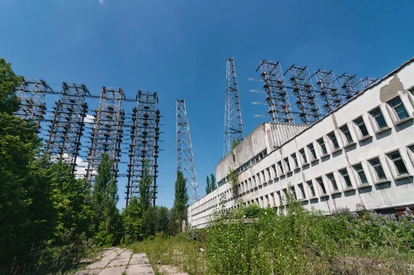 Verlaten Voormalig Militair Tsjernobyl Duga Radar Systeem Prypiat Tsjernobyl Uitsluitingszone — Stockfoto