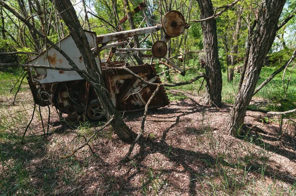 Véhicules Liquides Radioactifs Abandonnés Prypiat Zone Exclusion Tchernobyl Centrale Nucléaire — Photo