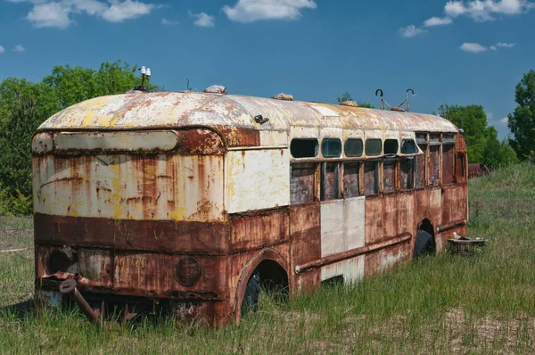 Abandoned Radioactive Liquidators Vehicles Prypiat Chernobyl Exclusion Zone Chernobyl Nuclear — Stock Photo, Image