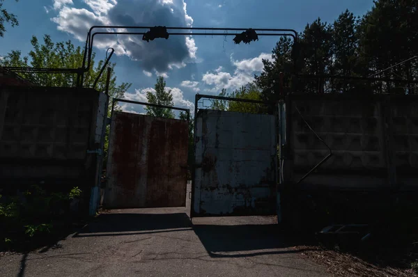 Завод Юпитера Припяти Чернобыльская Зона Отчуждения Зона Отчуждения Чернобыльской Аэс — стоковое фото