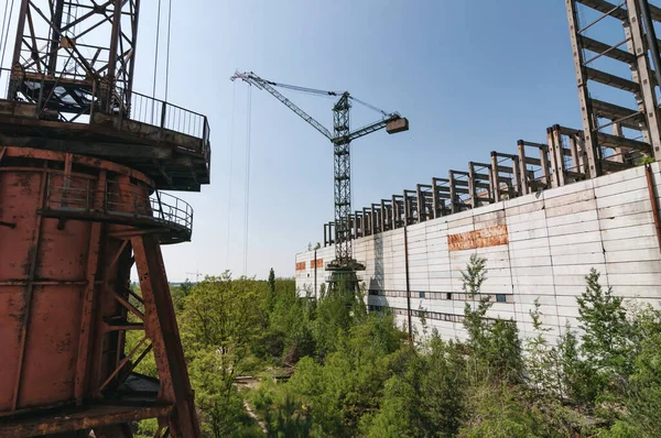Reactoren Bouwen Pripyat Tsjernobyl Uitsluitingszone Tsjernobyl Kerncentrale Zone Van Vervreemding — Stockfoto