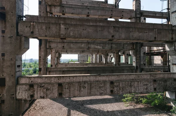 Edificio Reactores Pripyat Zona Exclusión Chernobyl Chernóbil Central Nuclear Zona —  Fotos de Stock