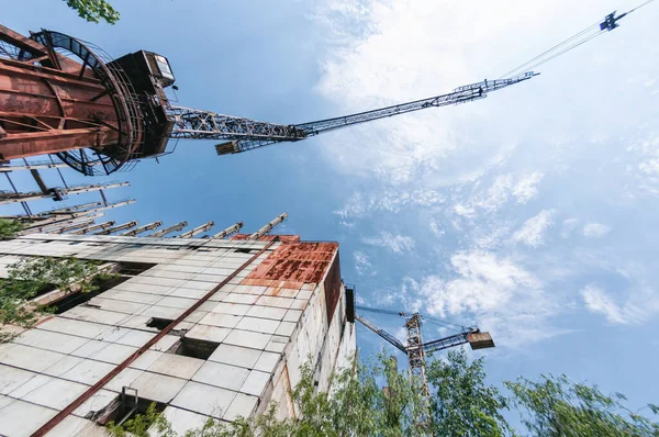 Reactoren Bouwen Pripyat Tsjernobyl Uitsluitingszone Tsjernobyl Kerncentrale Zone Van Vervreemding — Stockfoto