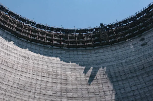 Budynek Reaktorów Chłodniczych Prypeci Strefa Wyłączona Czarnobyla Elektrownia Atomowa Czarnobylu — Zdjęcie stockowe