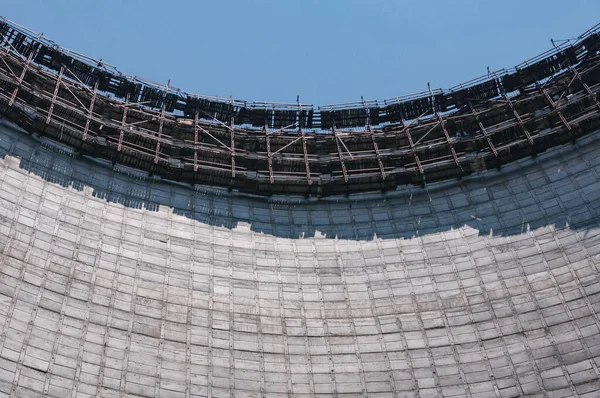 Budynek Reaktorów Chłodniczych Prypeci Strefa Wyłączona Czarnobyla Elektrownia Atomowa Czarnobylu — Zdjęcie stockowe