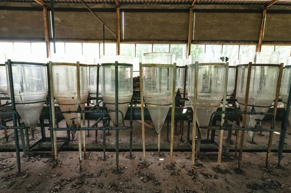 Laboratory of Hydrobiology animal building in Pripyat, Chernobyl exclusion Zone. Chernobyl Nuclear Power Plant Zone of Alienation in Ukraine Soviet Union