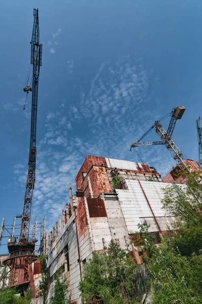 Reactoren Bouwen Pripyat Tsjernobyl Uitsluitingszone Tsjernobyl Kerncentrale Zone Van Vervreemding — Stockfoto