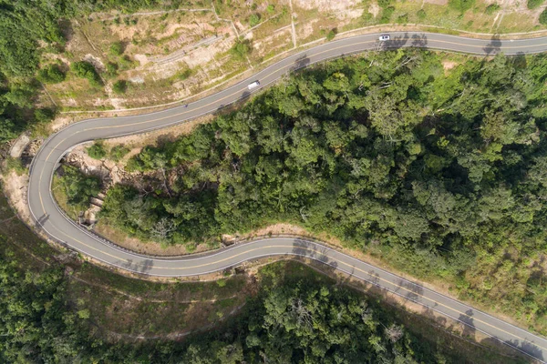 Estrada Para Bokor Kampot Camboja Parque Nacional Bokor Cambodia Drone — Fotografia de Stock