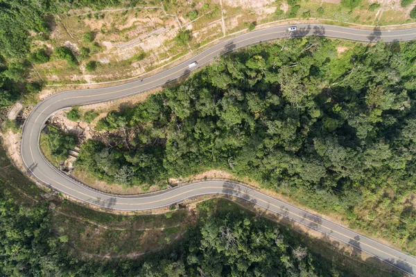 Estrada Para Bokor Kampot Camboja Parque Nacional Bokor Cambodia Drone — Fotografia de Stock