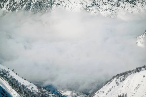 Les Deux Località Alpina Inverno Montagne Nelle Alpi Francesi Alpi — Foto Stock