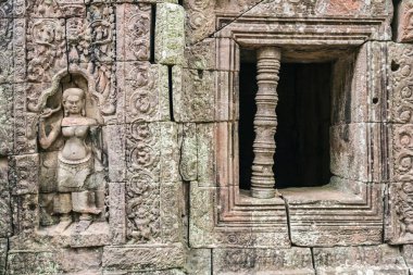 Kamboçya 'daki Angkor wat tapınağı kompleksi, Asya' daki Siem Reap Budist tapınağı