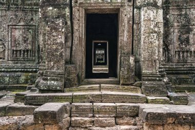 Kamboçya 'daki Angkor wat tapınağı kompleksi, Asya' daki Siem Reap Budist tapınağı