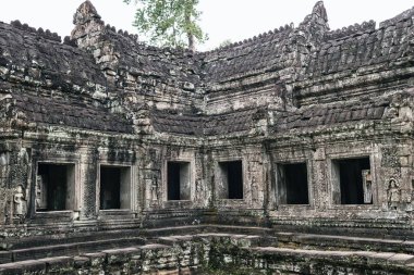 Kamboçya 'daki Angkor wat tapınağı kompleksi, Asya' daki Siem Reap Budist tapınağı