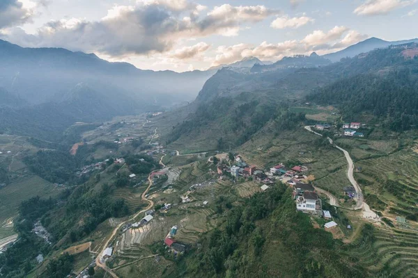 Pirinç tarlaları, pirinç tarlaları Paddy Sa Pa Lao Cai Vietnam 'da.