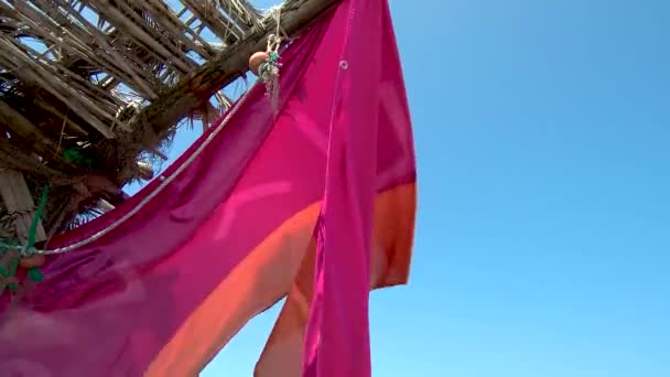 그리스의 테살로니키에 에스파 노미의한 해변에서 여름철에키 오스크에 — 비디오